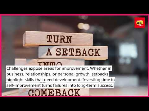 How To Turn Setbacks Into Opportunities