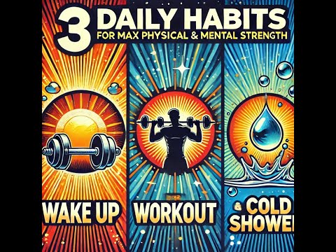 3 Daily Habits For Max Physical &Amp;Amp; Mental Strength (Wake Up, Workout, Cold Shower)