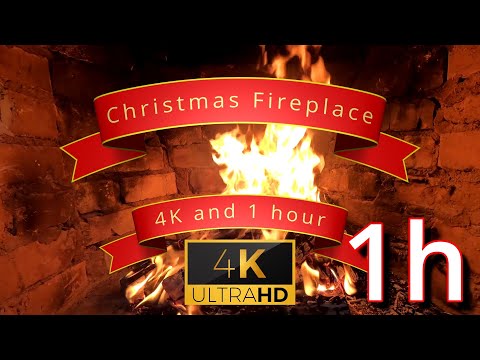 Fireplace 4K / 1H: Relax In Style This Christmas!