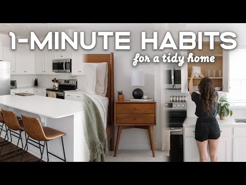 ONE-MINUTE Habits For A Tidy &amp; Clutter-Free Home (+20 Ideas!)