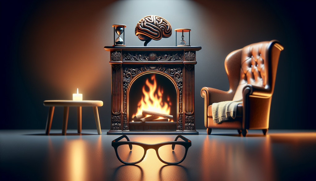 Illustration For Virtual Flame, Real Benefits: Psychological Effects Of Watching A Fireplace On Screen