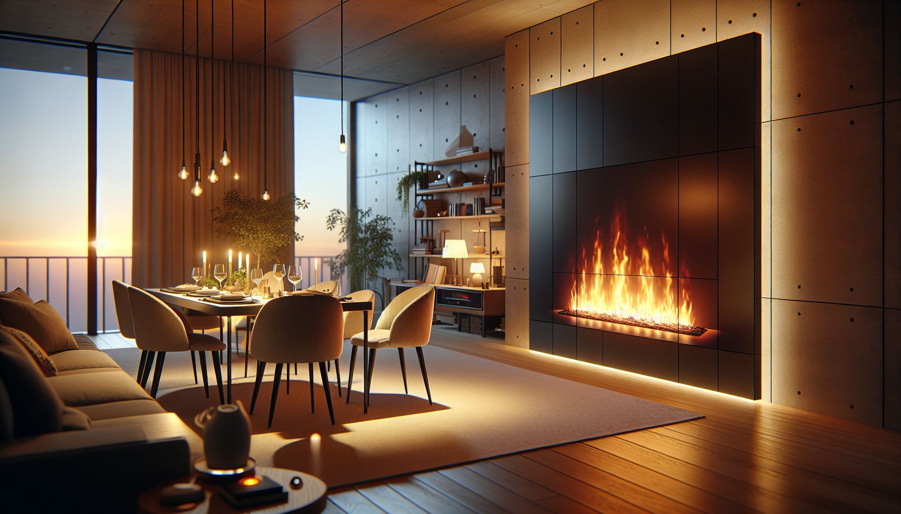 Warmth From The Screen: How Watching Fireplace Videos Affects Our Mood And Well-Being. 15 Woman Enjoying The Warmth Of A Virtual Fireplace