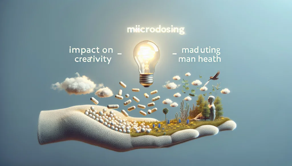 Illustration for The Impact Of Microdosing On Creativity And Mental Health.