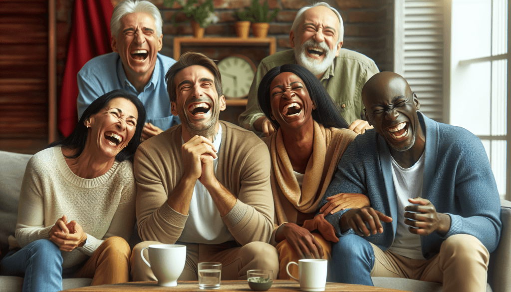 Exploring The Benefits Of Laughter As A Stress Reliever. 1 Illustration For Exploring The Benefits Of Laughter As A Stress Reliever.