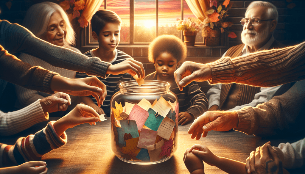 Illustration For The Benefits Of Creating A Gratitude Jar For Family Bonding.