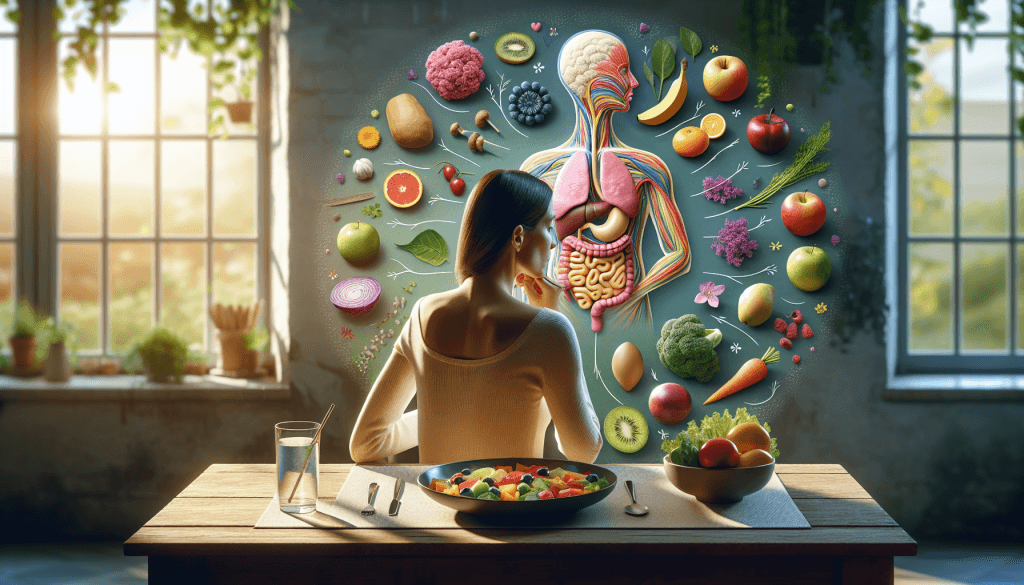 Illustration For The Impact Of Mindful Eating On Digestive Health.