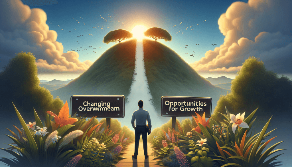 Changing Overwhelm Into Opportunities For Growth. 17 Illustration For Changing Overwhelm Into Opportunities For Growth.