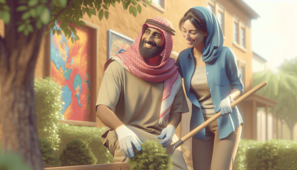 Illustration For Building Friendships Through Acts Of Service.