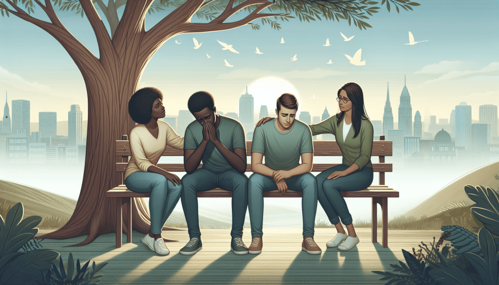 Illustration For Ways To Support Friends With Mental Health Struggles.