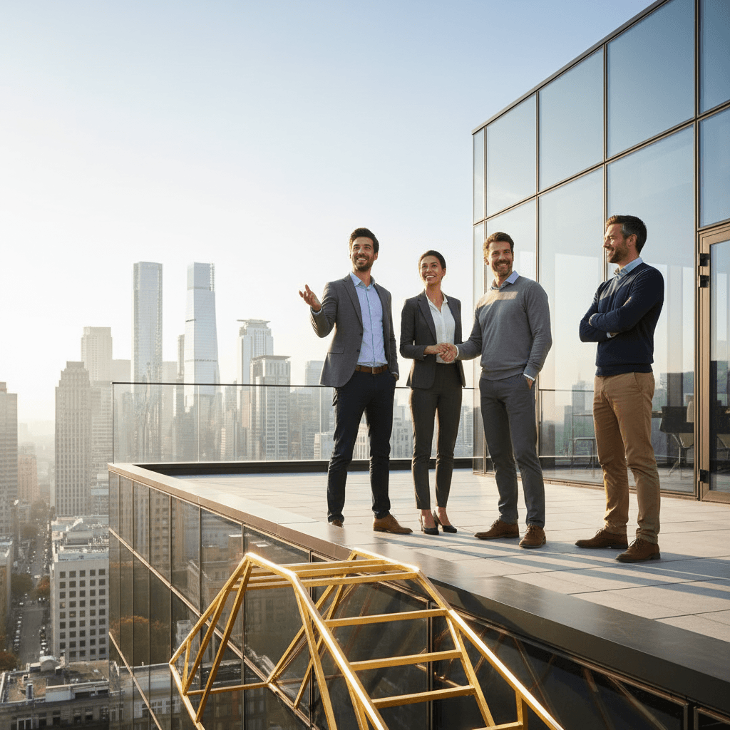 Illustration For Building Confidence For Career Success.