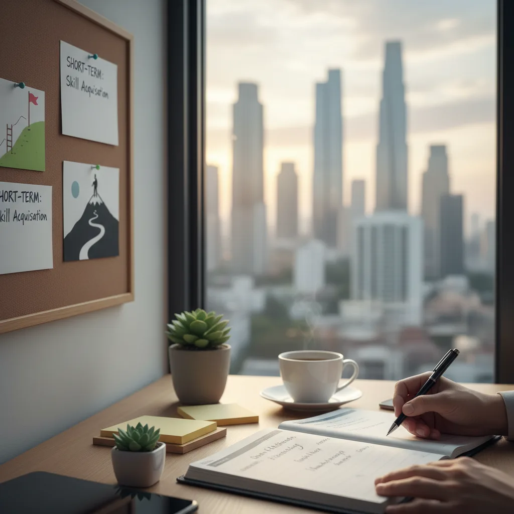 Setting Achievable Short-Term And Long-Term Career Goals. 45 Illustration For Setting Achievable Short-Term And Long-Term Career Goals.