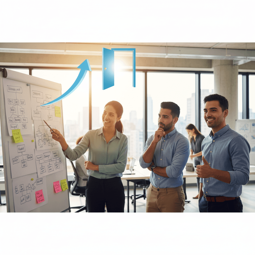 Illustration For The Benefits Of Taking On New Challenges At Work.