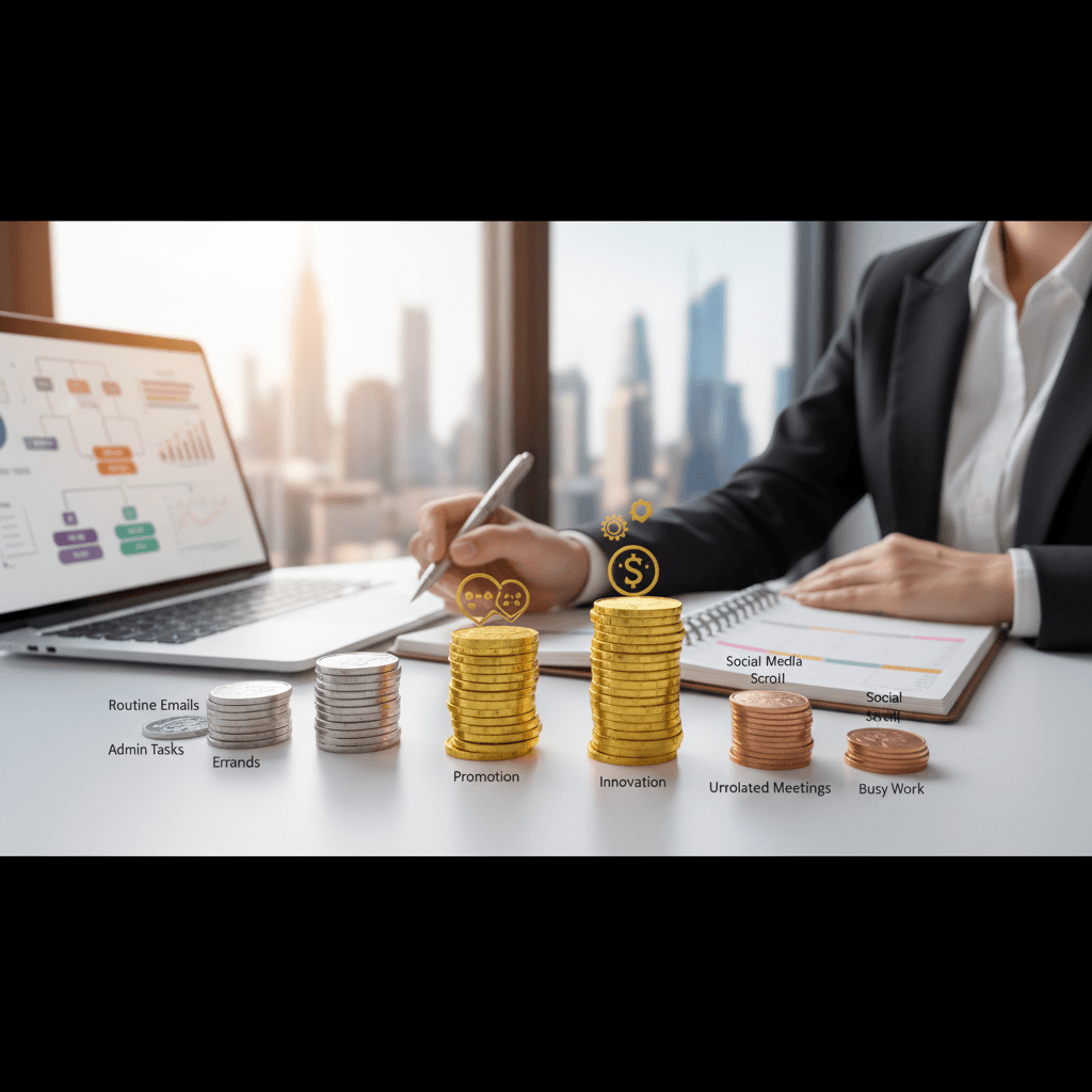 Illustration For The Importance Of Setting Priorities For Career Success.