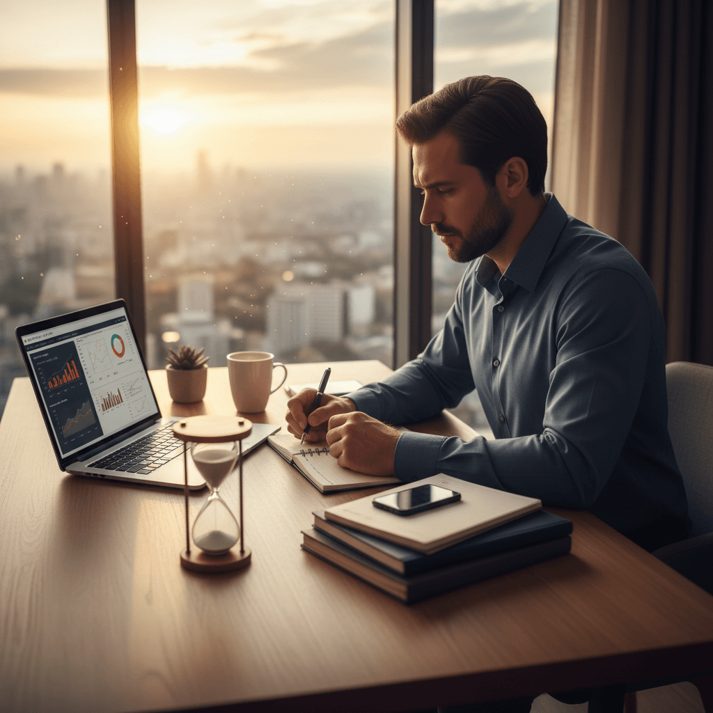 Illustration For The Role Of Self-Discipline In Achieving Career Success.