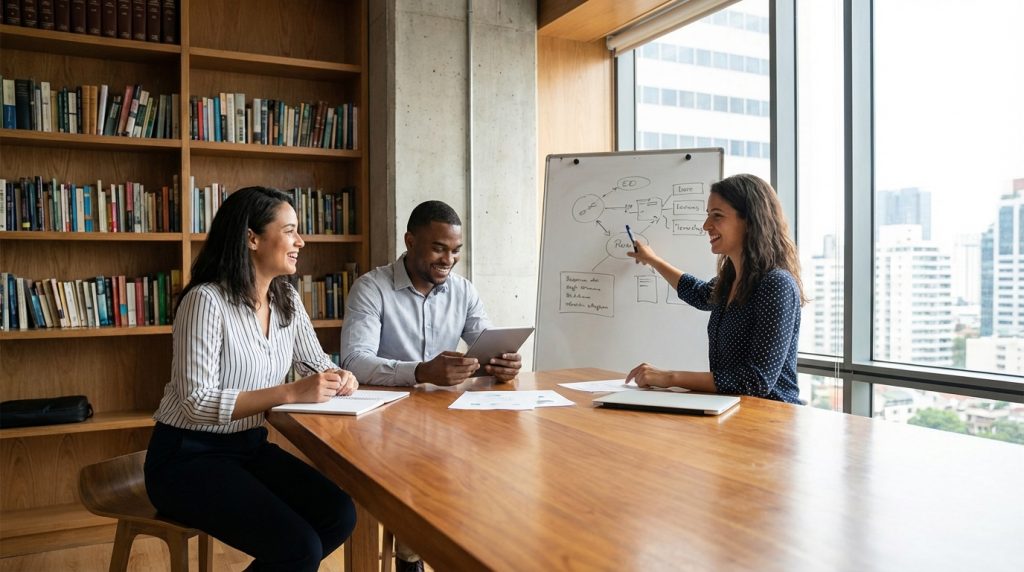 Illustration For Developing A Learning Mindset For Career Success.